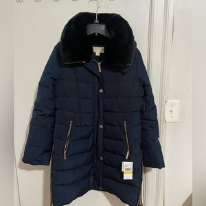 Michael Kors Navy Blue Coat Size Medium Women